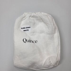NWOT QUINCE European Linen Euro Sham White 16